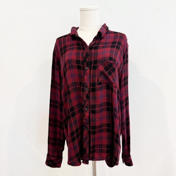 Rails Hunter Button Up Plaid Collared Shirt Flannel Top Western Casual Preppy XL - Picture 2 of 11